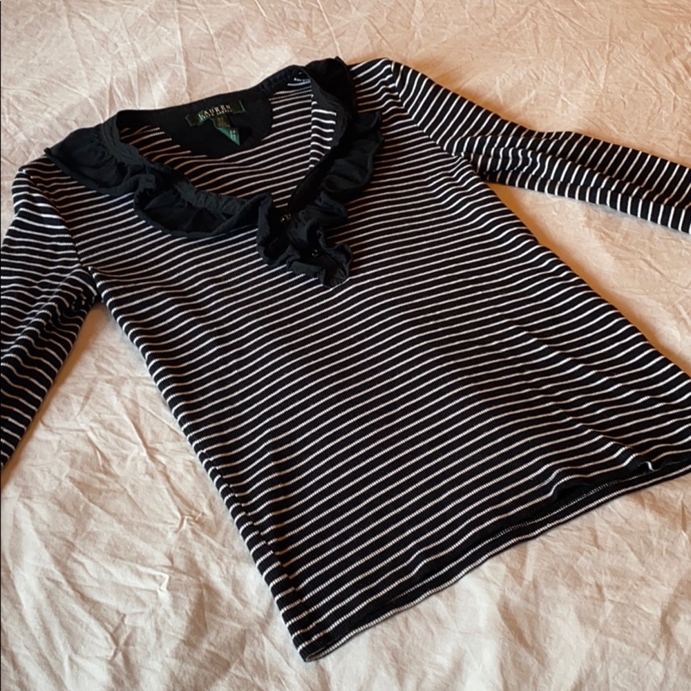 🎃 Ralph Lauren Ruffle Henley